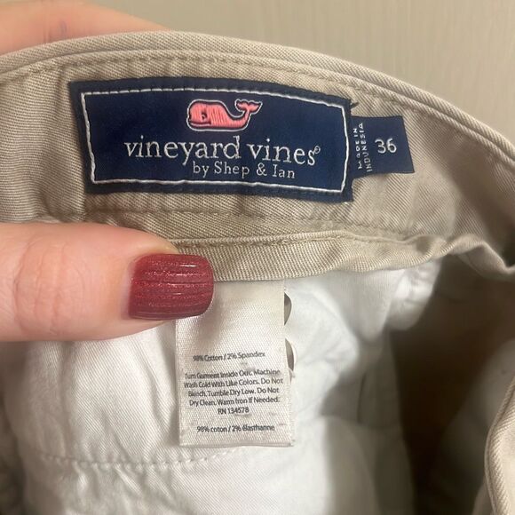 ✨Vineyard Vines Men's 9 Inch Stretch Breaker Grey Sz 36 Shorts✨ - Picture 7 of 7